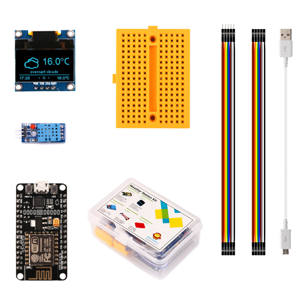 Esp8266 Nodemcu - محطة الطقس ESP8266 DIY, مع درجة