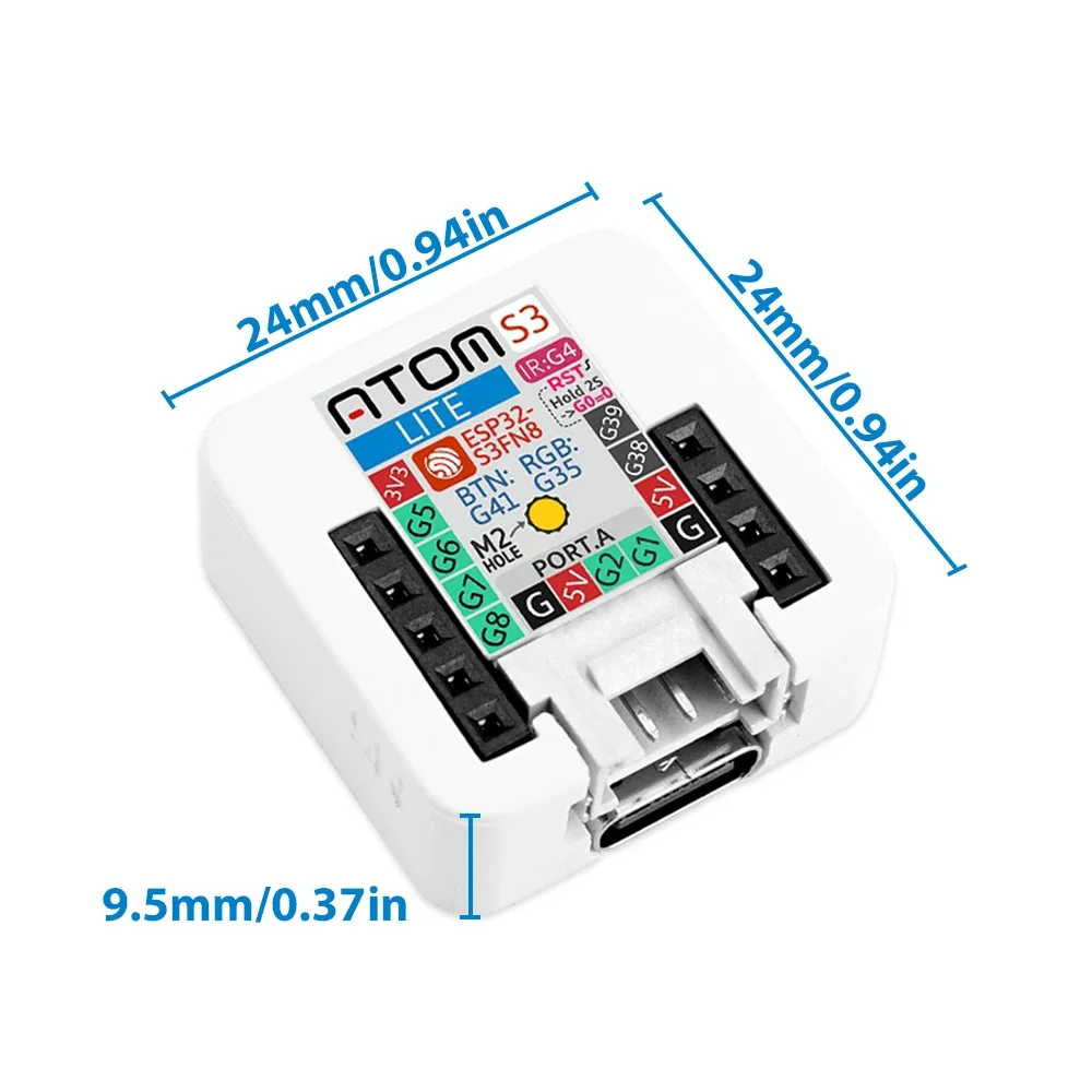 لوحة تطوير M5Stack AtomS3-Lite - مراجعة Esp32 Wifi Bluetooth Module وسعره