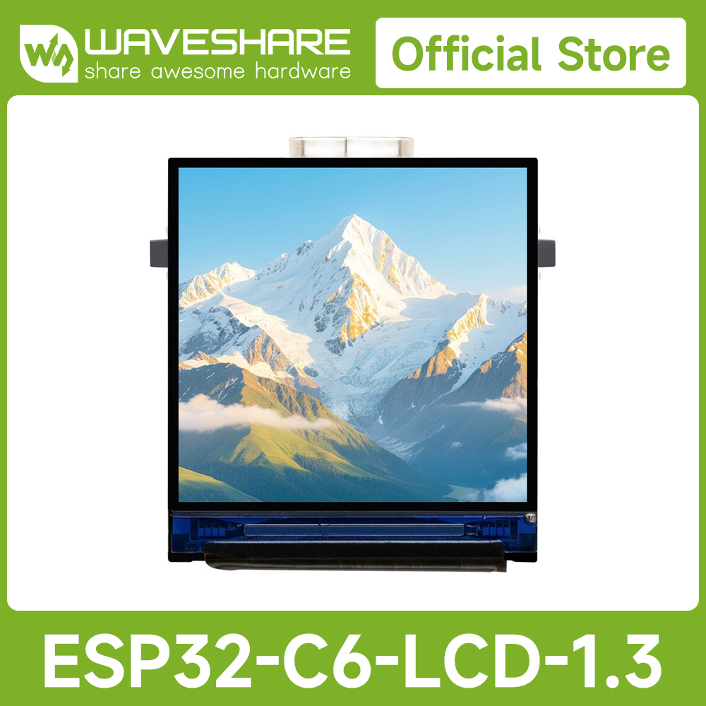 لوحة تطوير شاشة LCD من Wavesha - مراجعة Esp32 C6 وسعره