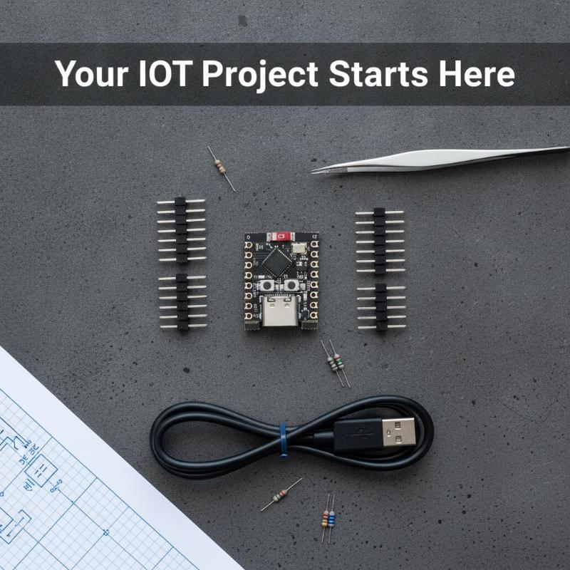 لوحة تطوير ESP32 C3 مع وحدة وا - مراجعة Esp32 C3 وسعره